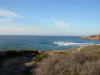 Per arrivare alla spiaggia di Montirussu 